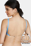 Zivame Beautiful Basics Double Layered Non Wired Full Coverage Backless Bra - Crystal Seas — thumbnail 1